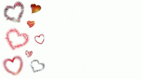 Background with hearts Stock Footage 145309572