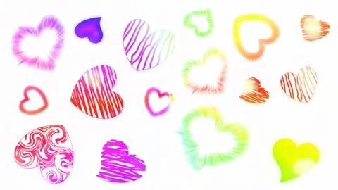 Background with hearts Stock Footage 145309608