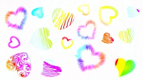 Background with hearts Stock Footage 145309614