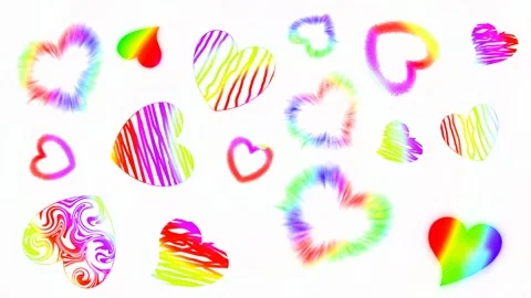 Background with hearts Stock Footage 145309629