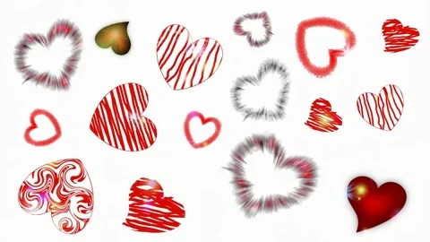 Background with hearts Stock Footage 145309647