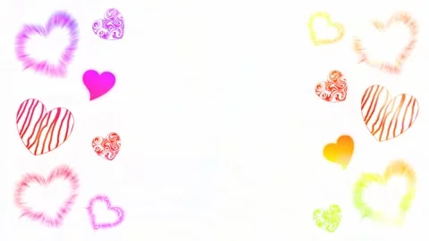 Background with hearts Stock Footage 145309648