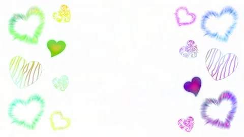 Background with hearts Stock Footage 145309683