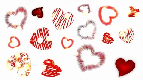 Background with hearts Stock Footage 145309715