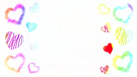 Background with hearts Stock Footage 145309720