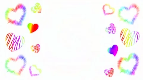 Background with hearts Stock Footage 145309753