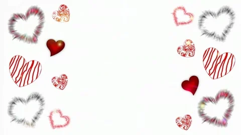 Background with hearts Stock Footage 145309773