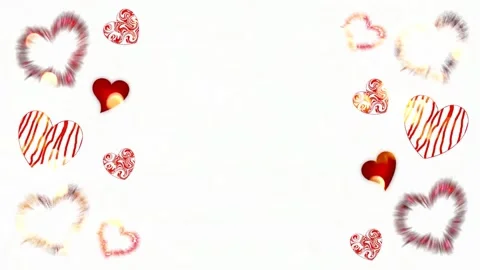 Background with hearts Stock Footage 145309775