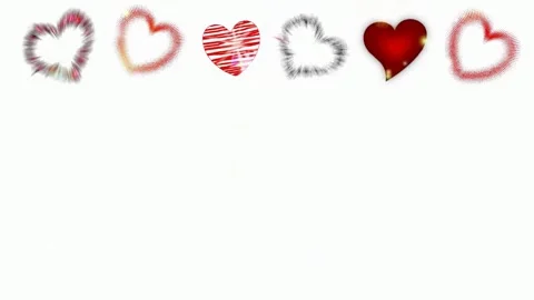 Background with hearts Stock Footage 145309790