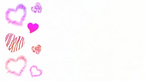 Background with hearts Stock Footage 145309895