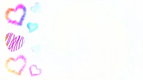 Background with hearts Stock Footage 145309898