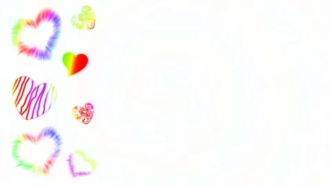 Background with hearts Stock Footage 145309903
