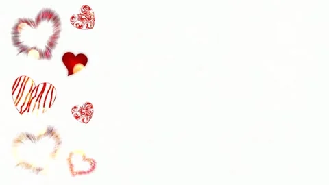 Background with hearts Stock Footage 145309924