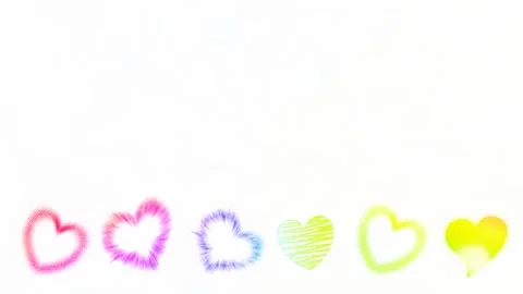 Background with hearts Stock Footage 145309969