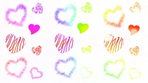 Background with hearts Stock Footage 145310057