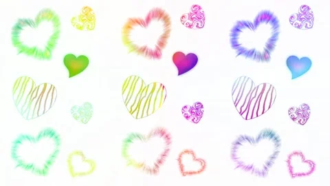 Background with hearts Stock Footage 145310082