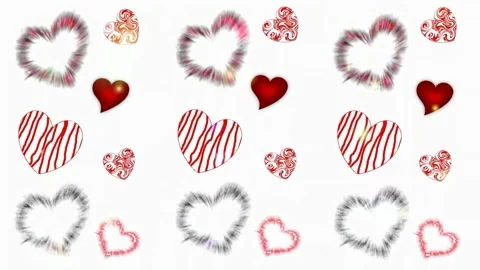 Background with hearts Stock Footage 145310172