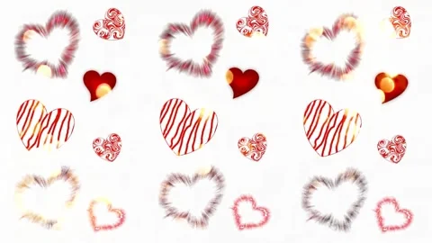 Background with hearts Stock Footage 145310200