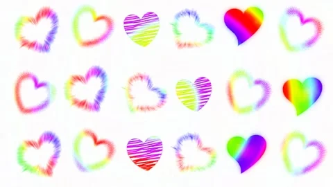 Background with hearts Stock Footage 145310260