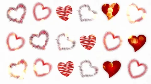 Background with hearts Stock Footage 145310286