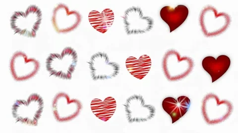 Background with hearts Stock Footage 145310331