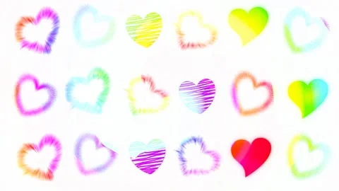 Background with hearts Stock Footage 145310335