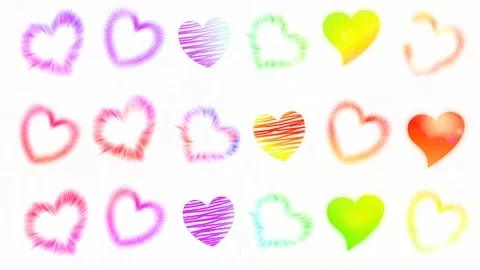 Background with hearts Stock Footage 145310339