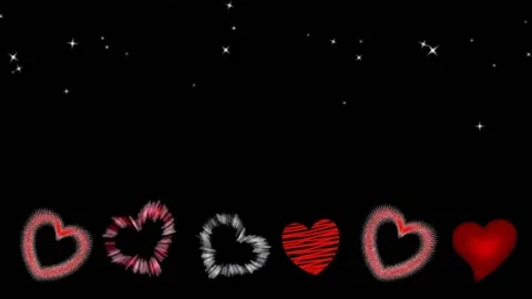 Background with hearts Stock Footage 145344355