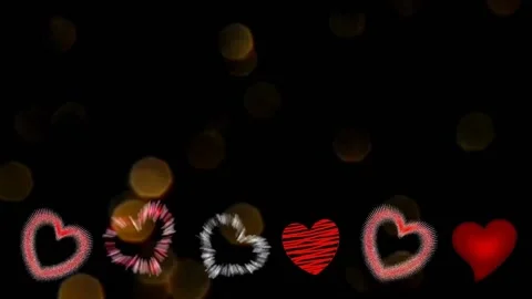 Background with hearts Stock Footage 145344372