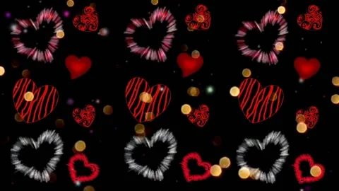 Background with hearts Stock Footage 145344705