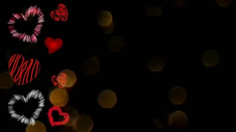 Background with hearts Stock Footage 145344729