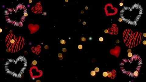 Background with hearts Stock Footage 145344829