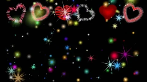 Background with hearts Stock Footage 145344881