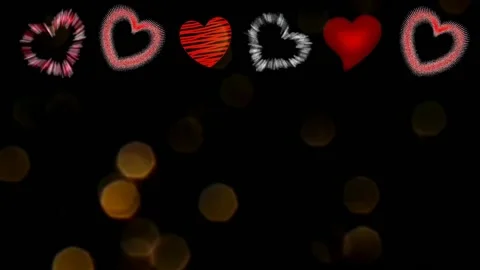 Background with hearts Stock Footage 145344914