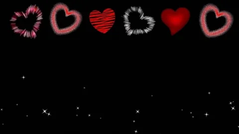 Background with hearts Stock Footage 145344941