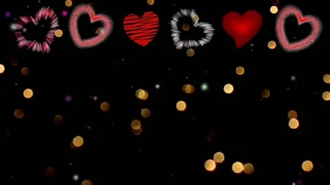 Background with hearts Stock Footage 145344959