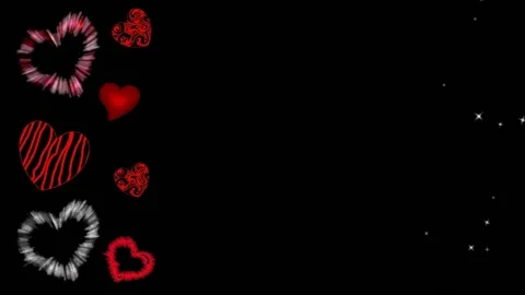 Background with hearts Stock Footage 145345190