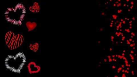 Background with hearts Stock Footage 145345222