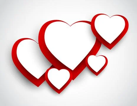 Background with hearts Stock Illustration
