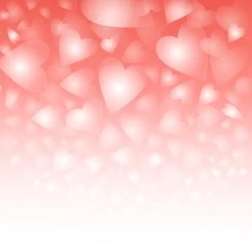 Background of hearts Illustrazione stock