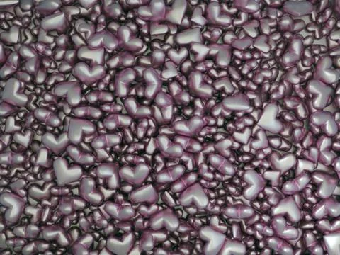 Background with hearts Stock Illustration