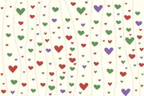 Background with hearts Stock Photos