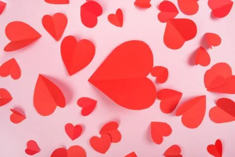 Background with hearts Stock Photos