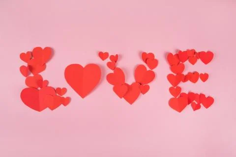 Background with hearts Stock Photos