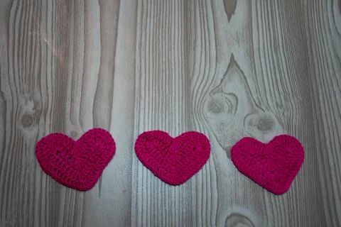 Background with hearts Stock Photos