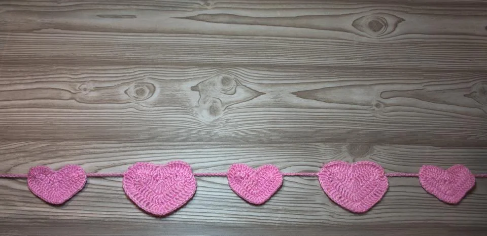 Background with hearts Stock Photos