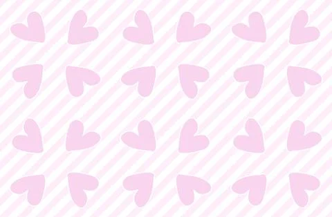 Background Hearts pink Stock Illustration