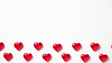 Background of hearts for Valentine's Day Stock Footage 147331968