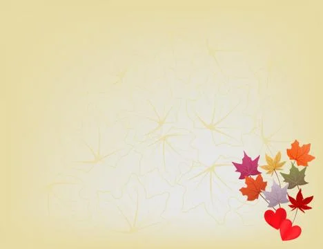 Background hello autumn Stock Illustration