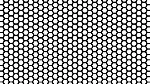 Background in hexagonal grid.The texture of the hexagons in vector. Stock Illustration